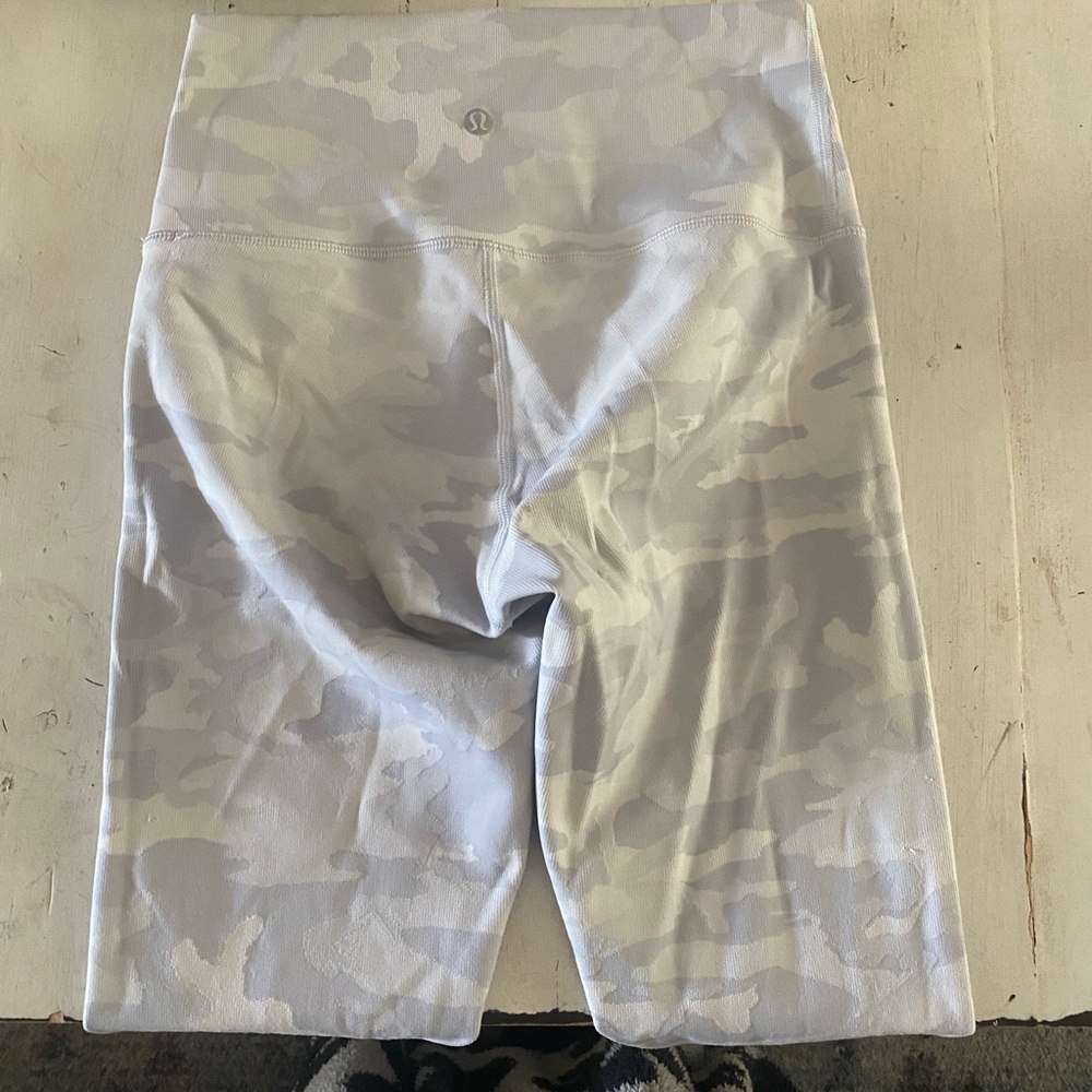 lululemon athletica Gray and white Camouflage Leggings